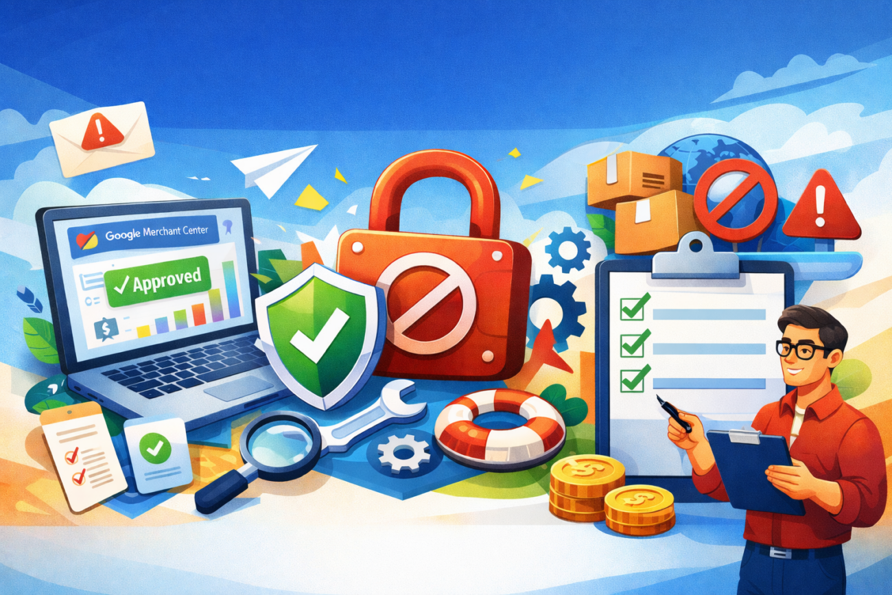 розблокування Google Merchant