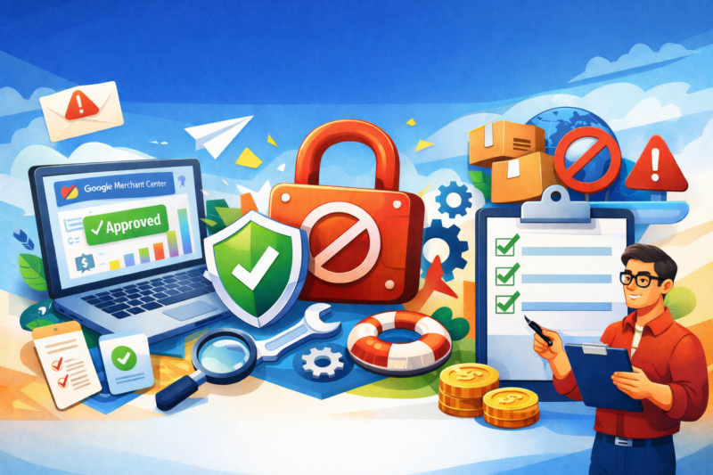 розблокування Google Merchant